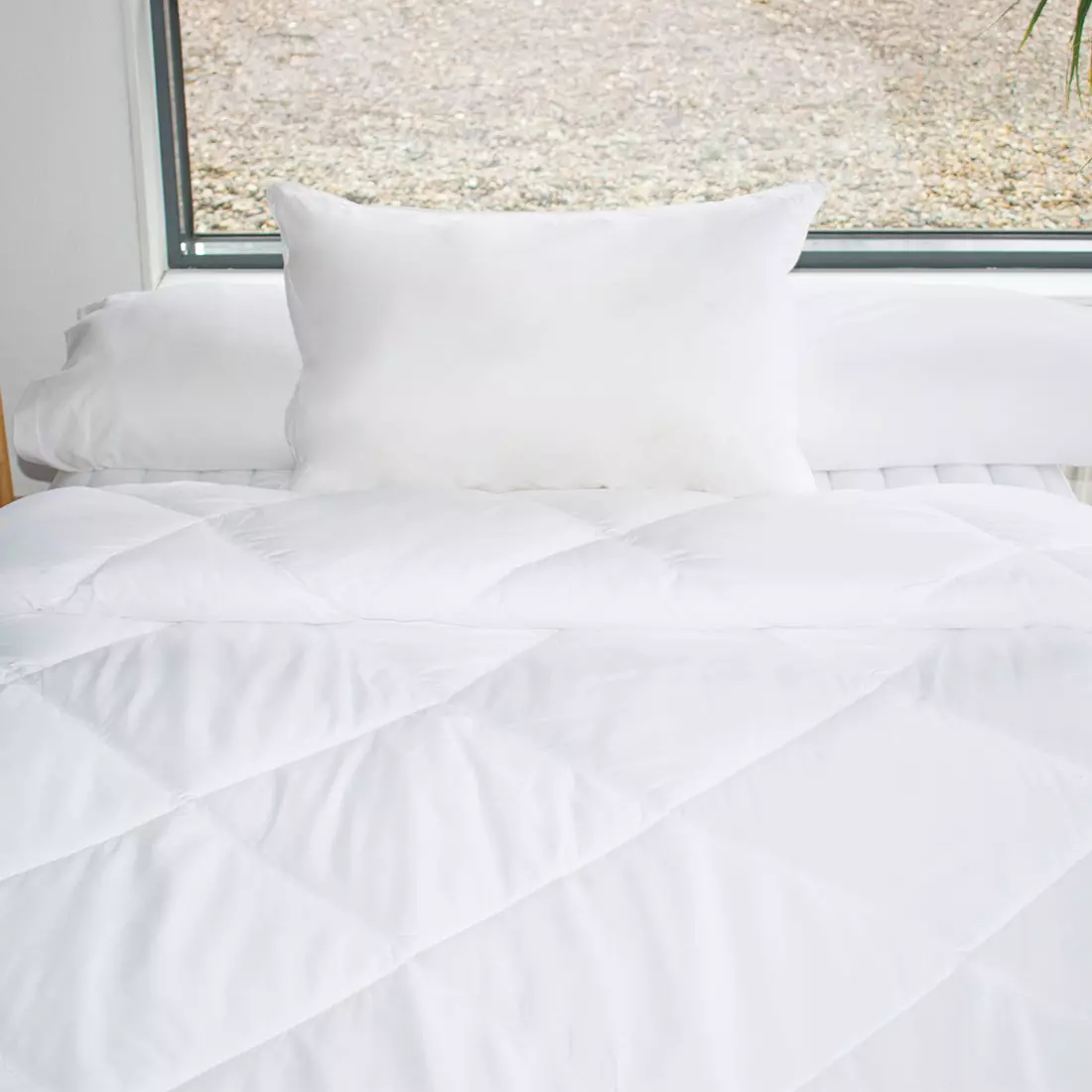 Rechthoekig memory foam kussen Wit 3