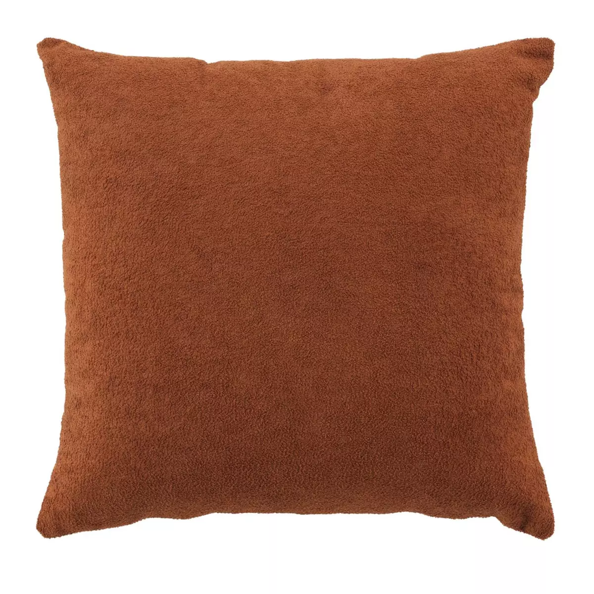 Coussin carré bouclette (45 cm) Tessa Camel