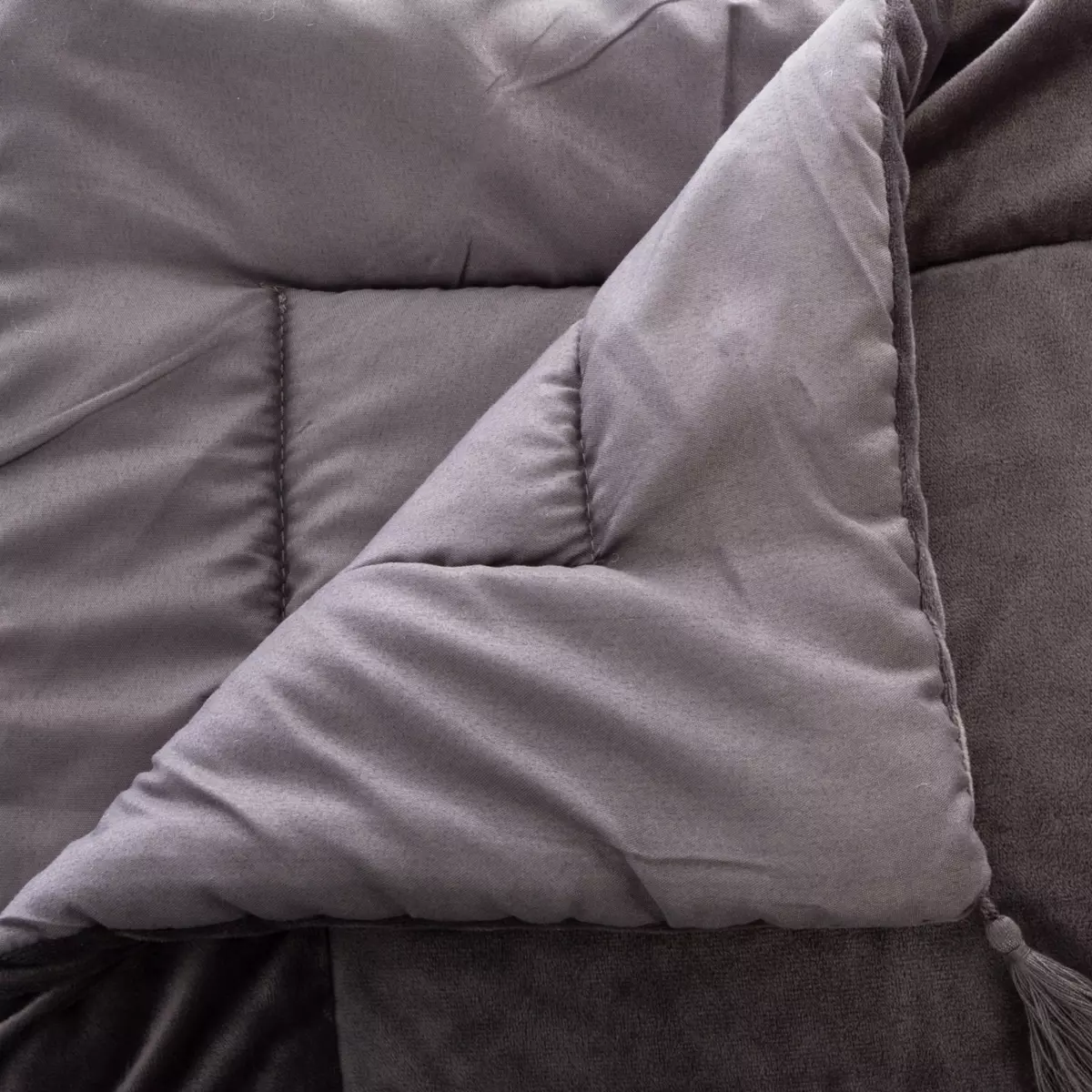 Piumotto velluto (80 x 180 cm) Slow Grigio 2