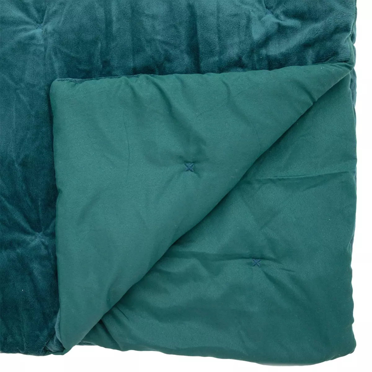 Couvre-lit velours (240 x 260 cm) Jil Vert