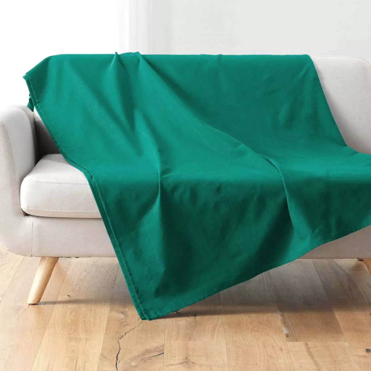 Plaid (240 cm) Lucile Vert émeraude 1