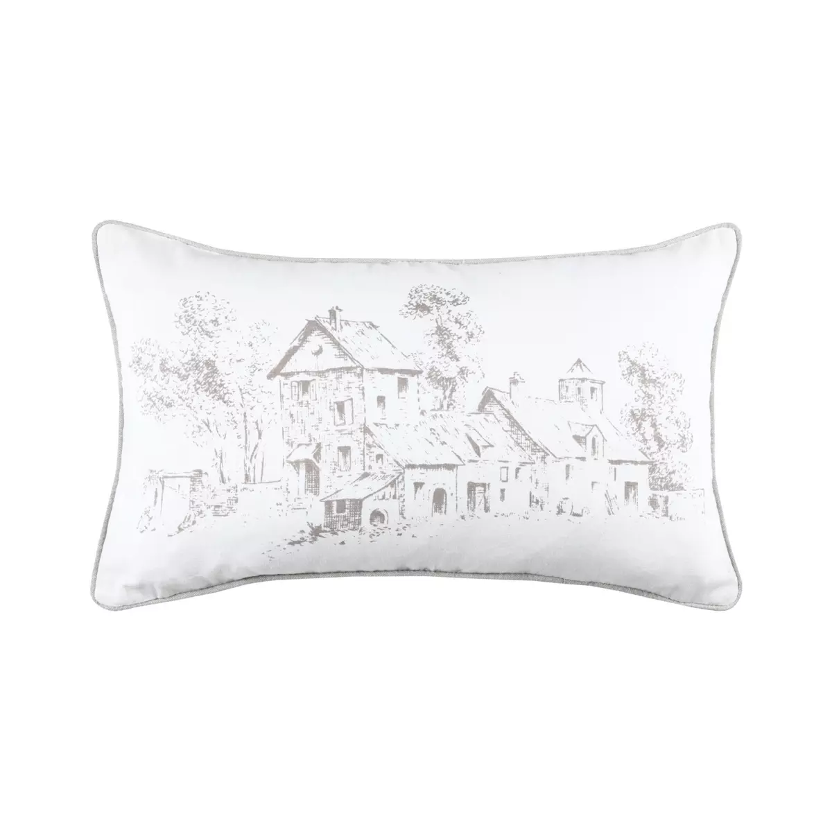 Cojín rectangular en algodón (50 cm) Sophie Crudo 4