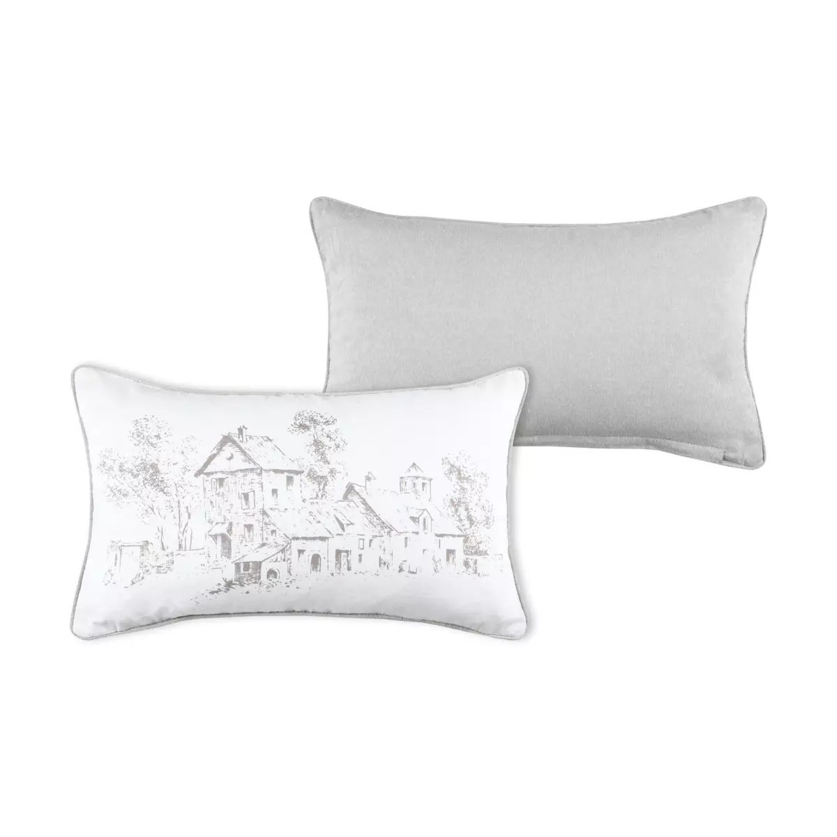 Cojín rectangular en algodón (50 cm) Sophie Crudo 5