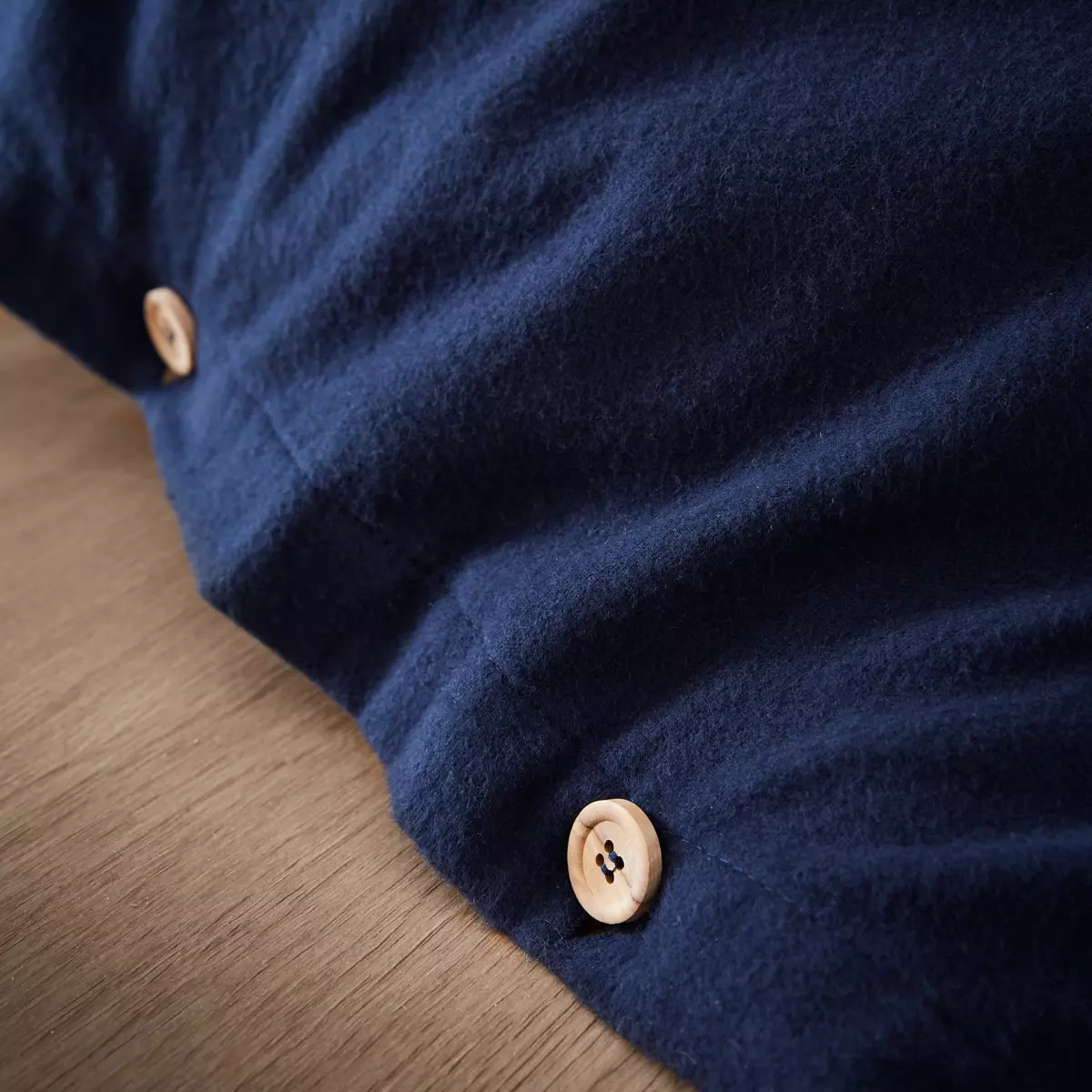 Dekbedovertrek flanel (260 cm) Théa Nachtblauw 3