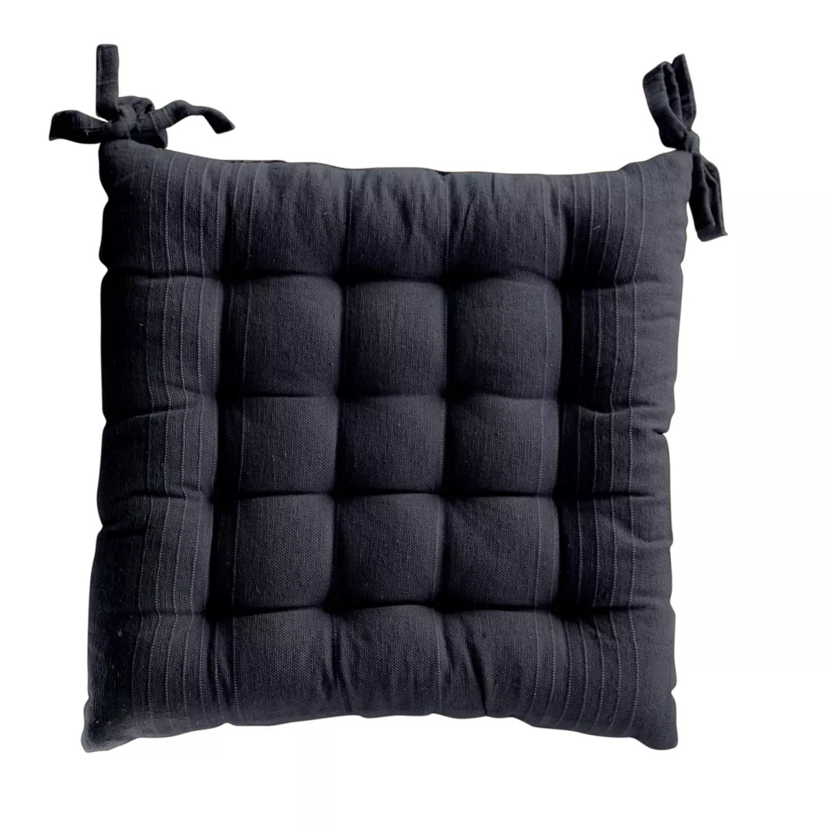 Coussin de chaise carré Bombay Gris anthracite 4