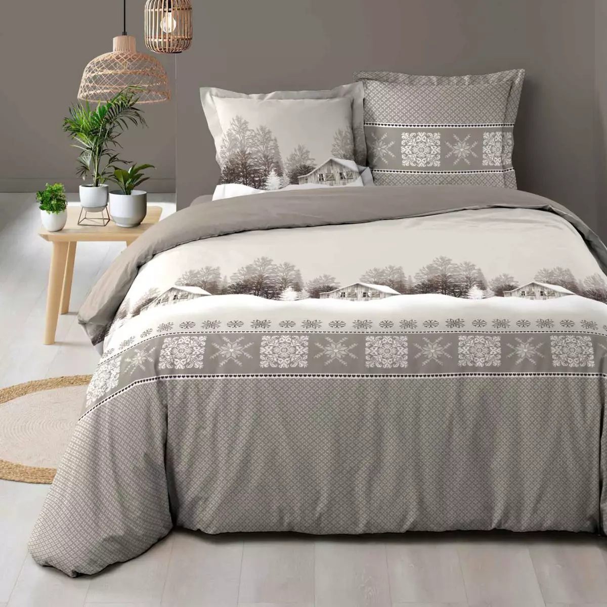 Set di copripiumino TODAY Spring Corallo 220 x 240 cm 3 Pezzi