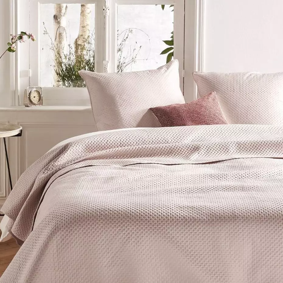 Bedsprei en kussenslopen (240 x 260 cm) Dolce Roze 1