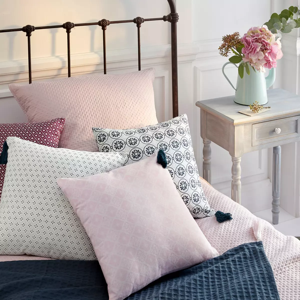 Couvre-lit et taies d'oreiller (240 x 260 cm) Dolce Rose 7