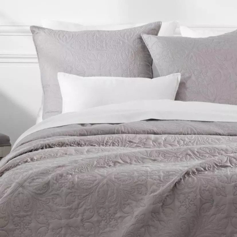 Tagesdecke & Kissenbezüge (240 x 260 cm) Arabeske Taupe 1
