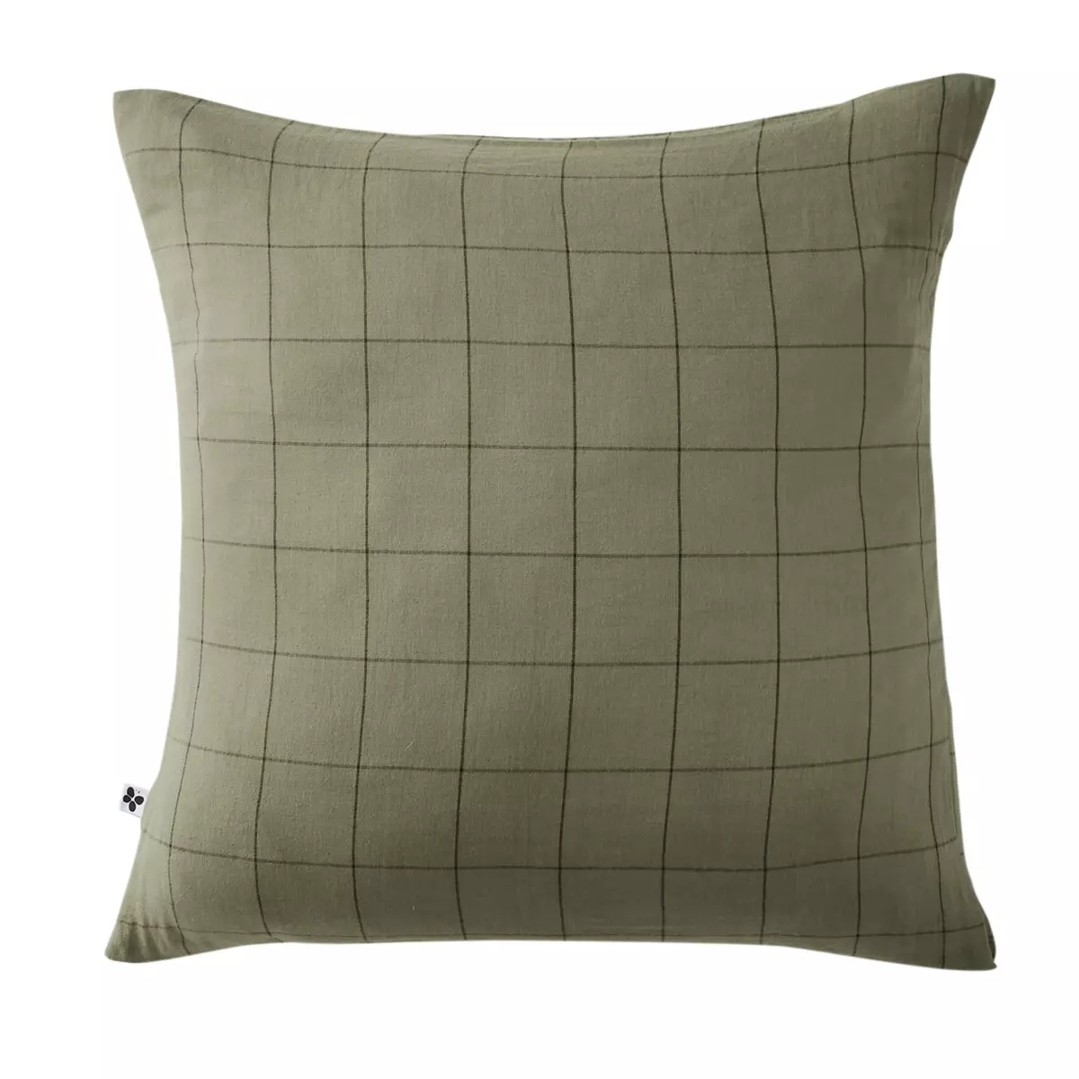 Federa quadrata garza di cotone (60 cm) Gaïa Match Verde rosmarino 2