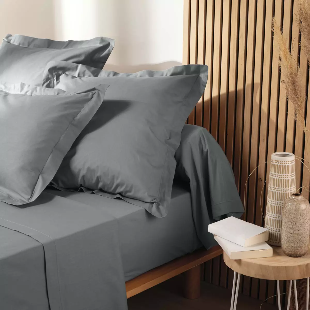 Federa rettangolare cotone bio (70 cm) Biolina Grigio 4