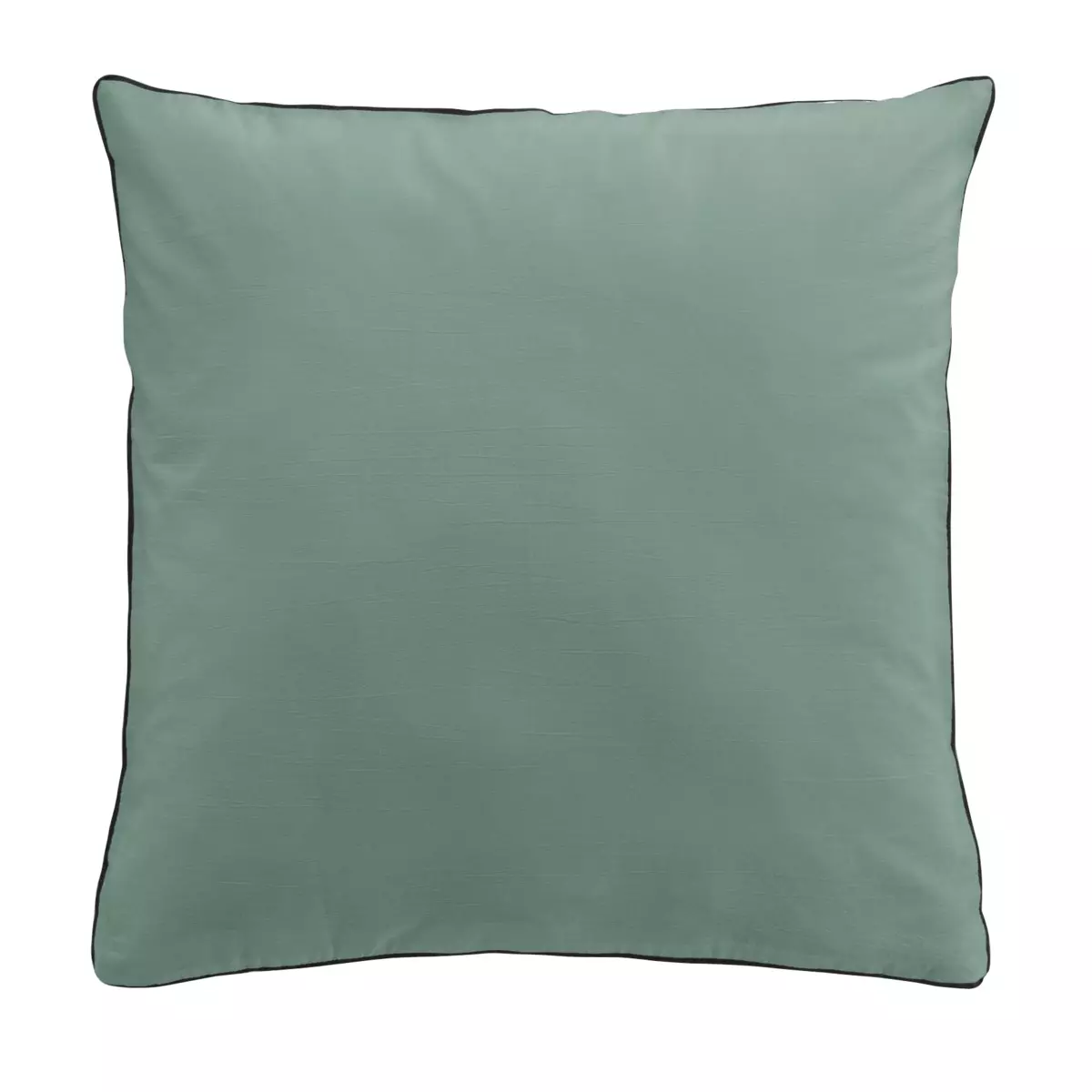 Housse de couette et deux taies coton lavé (260 cm) Linette Vert sauge 3