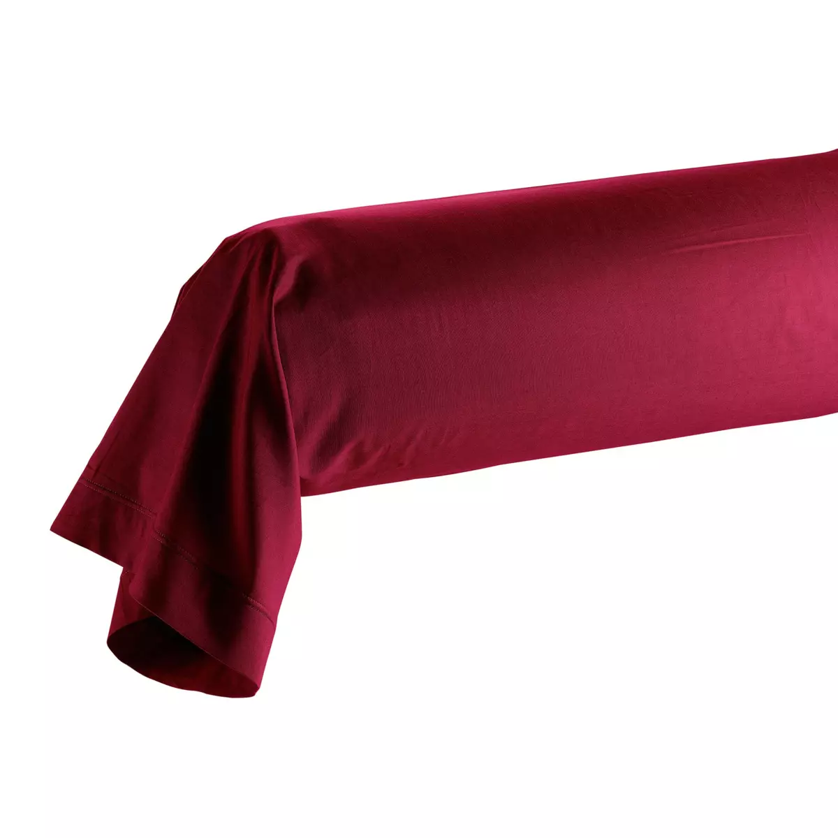 Taie de traversin coton bio (L185 cm) Biolina Bordeaux 4
