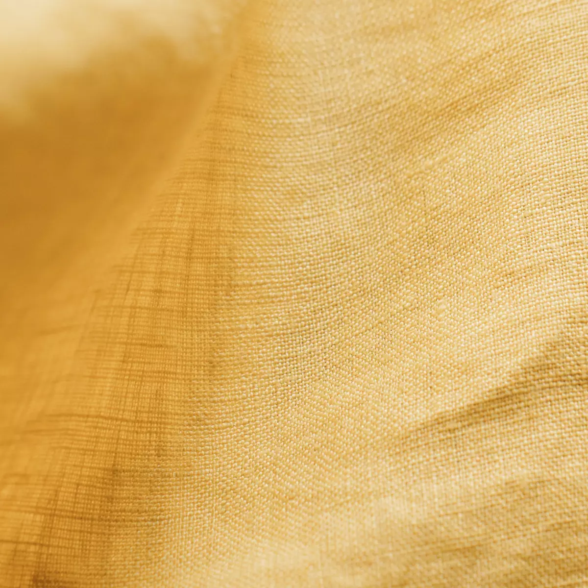 Funda de almohada rectangular en lino lavado (80 cm) Louise Amarillo mostaza 2