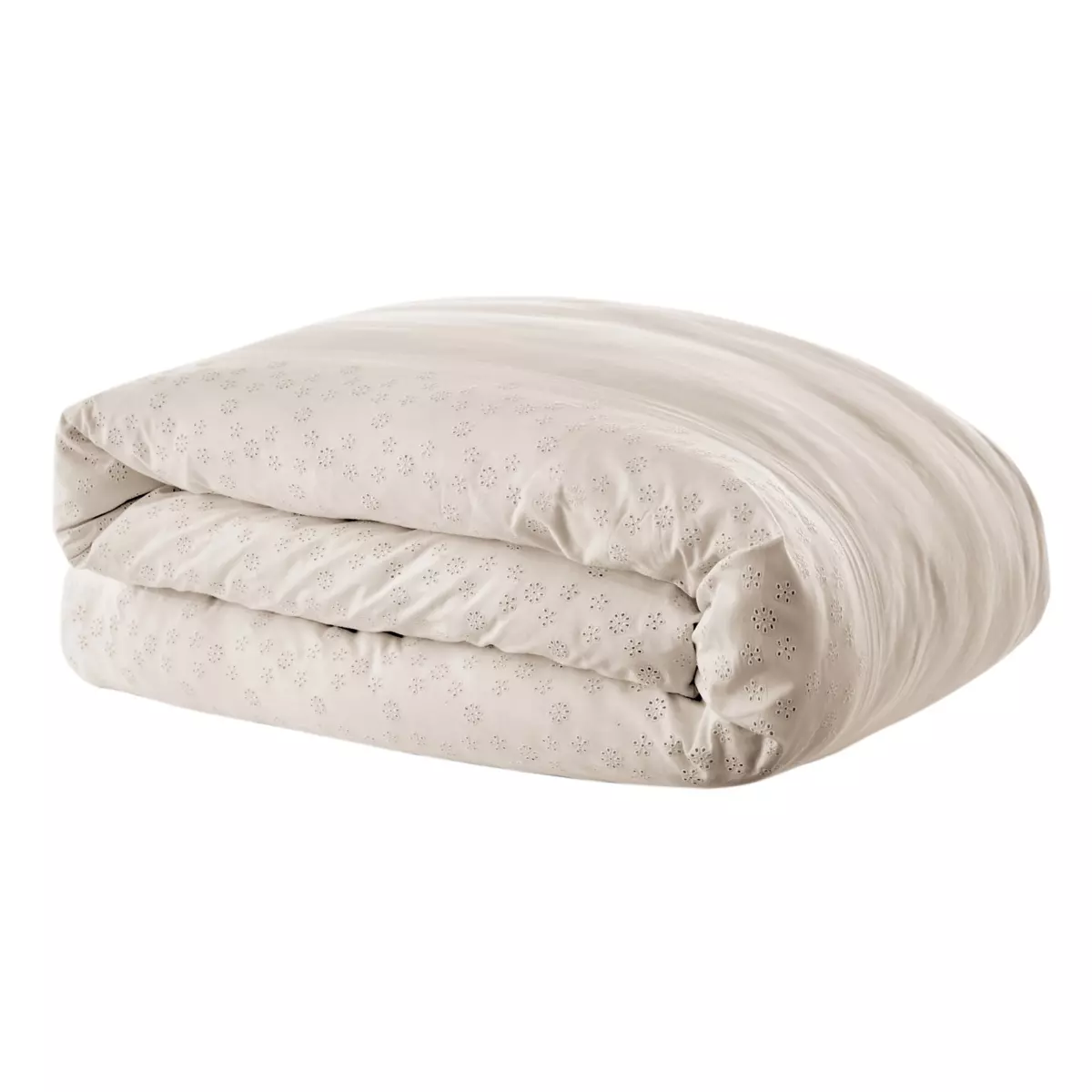 Housse de couette dentelle coton (240 cm) Jeanne Beige pampa 4