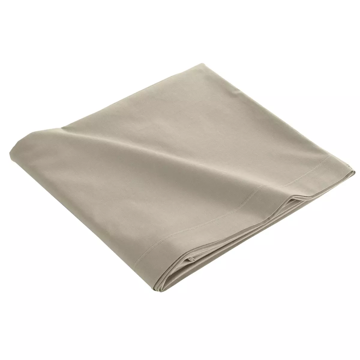 Drap plat coton bio (180 cm) Biolina Taupe 4