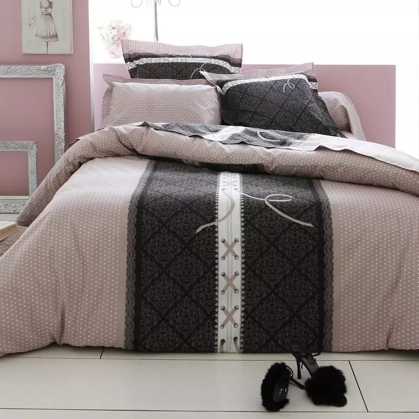Federa rettangolare cotone superiore Glamour Rosa 3