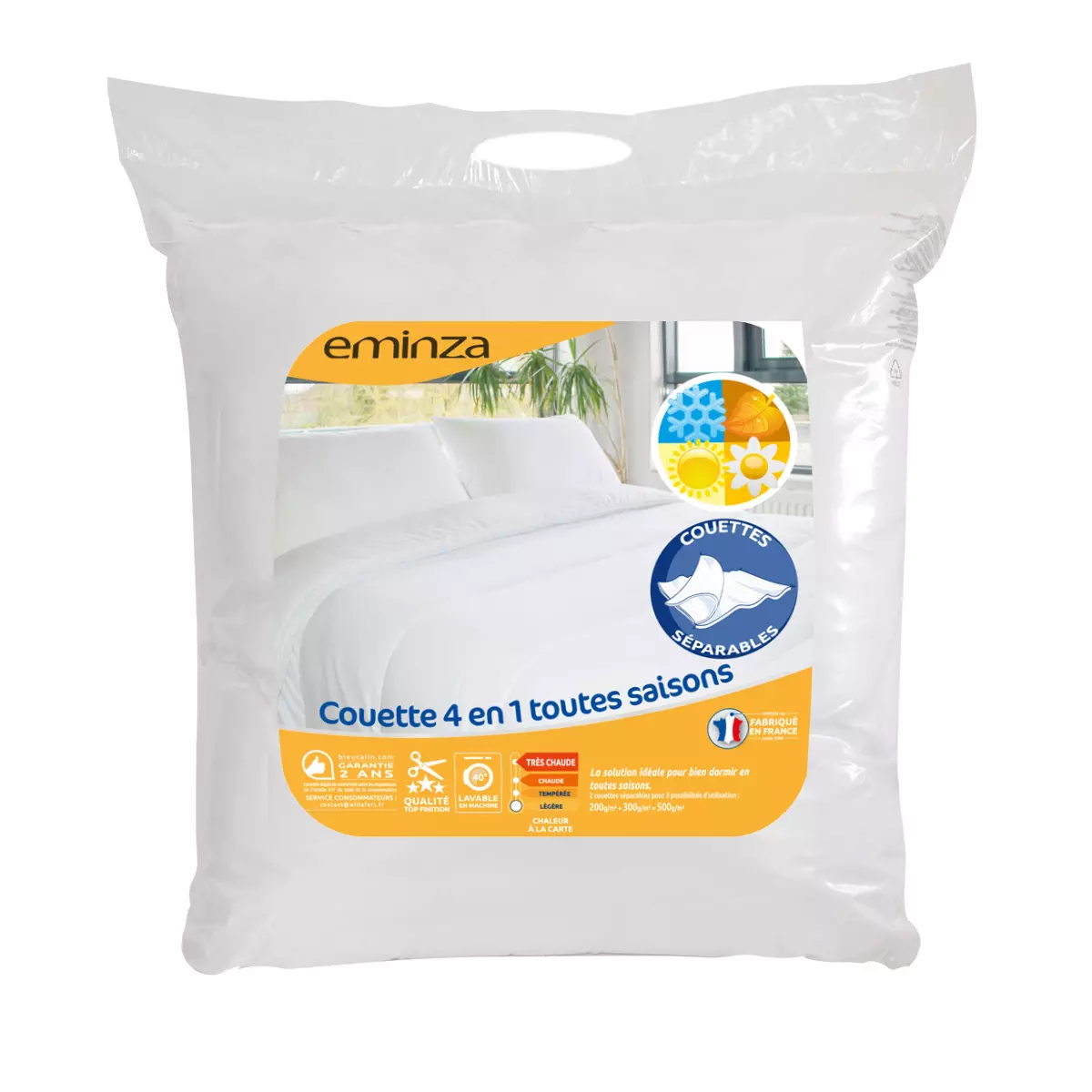 Couette (240 cm) 4 Saisons Blanche 4