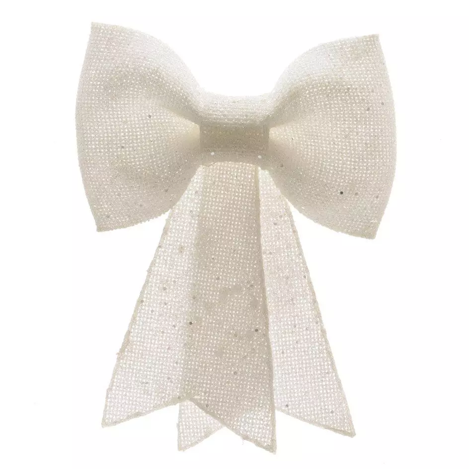 Nœud pailleté Royal Blanc 1