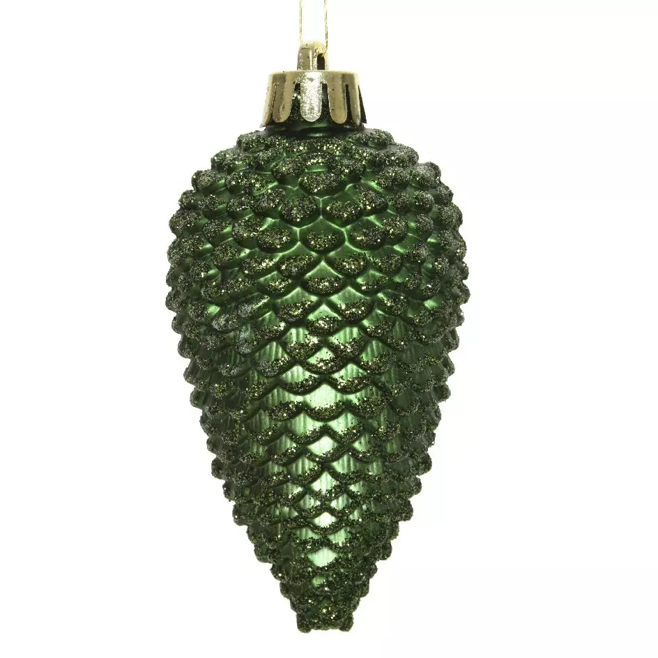 Lot de 6 pommes de pin à suspendre Alpine Vert sapin 1