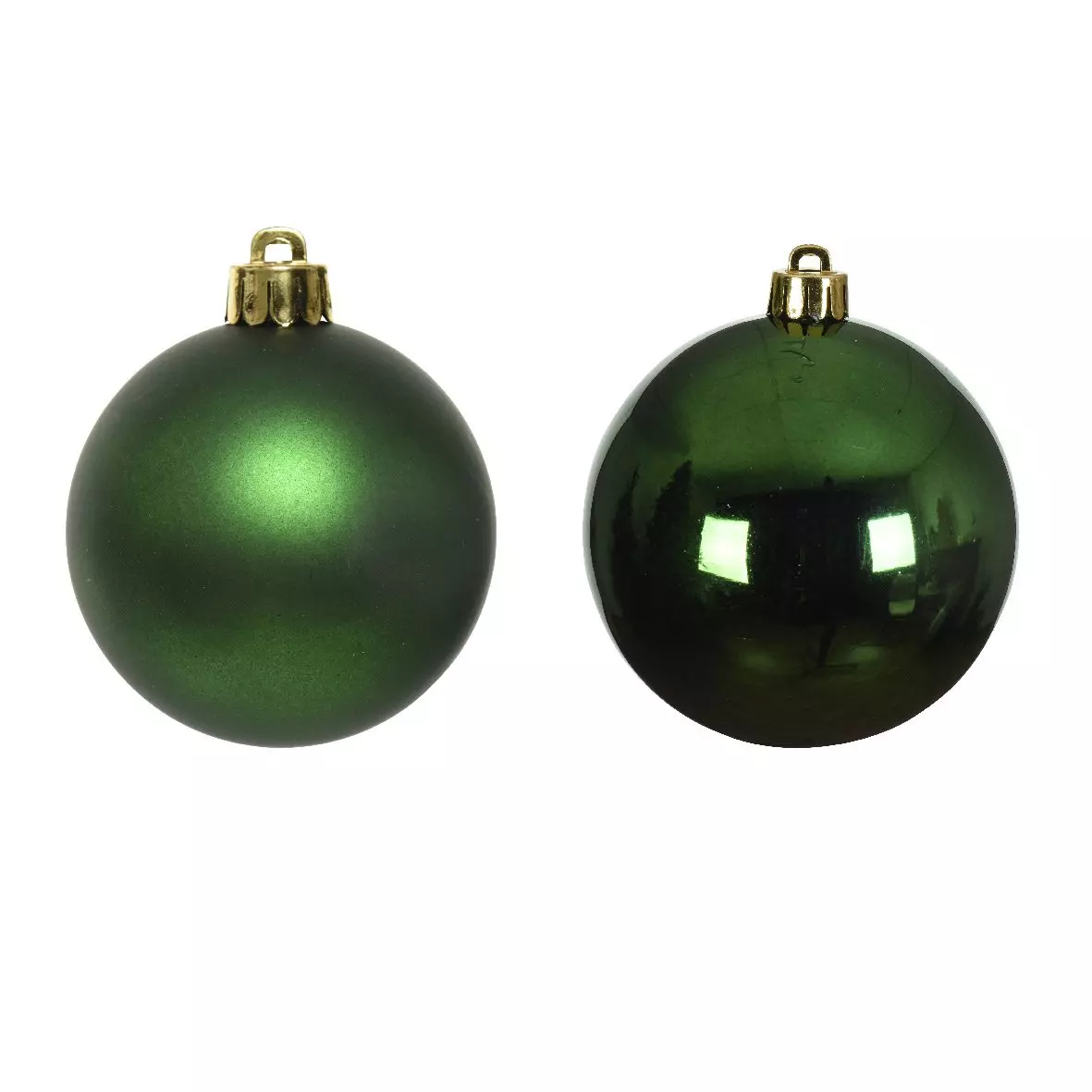 Lot de 16 boules de Noël (D40 mm) Alpine Vert sapin