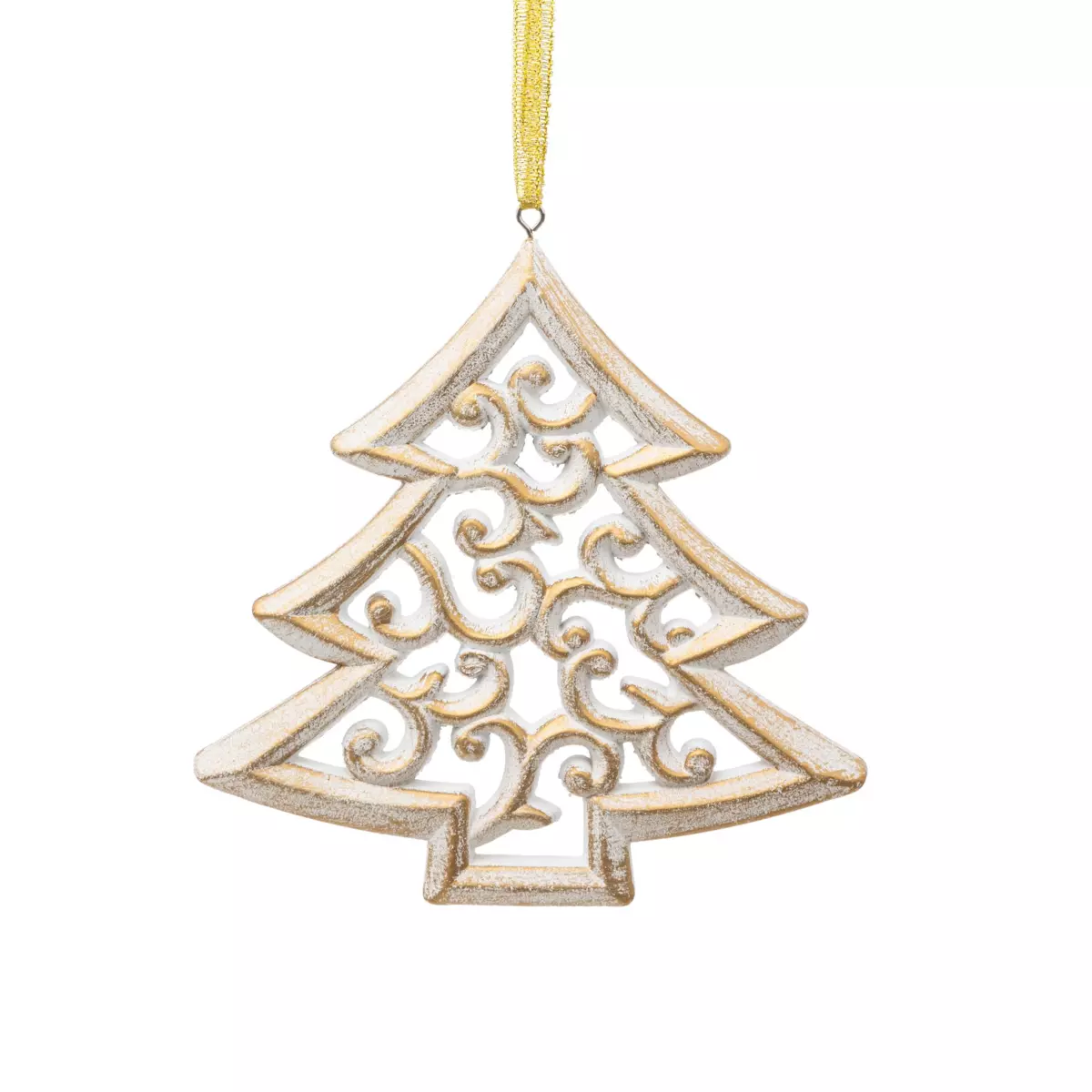 Sospensione di Natale Arabesque Bianco 1