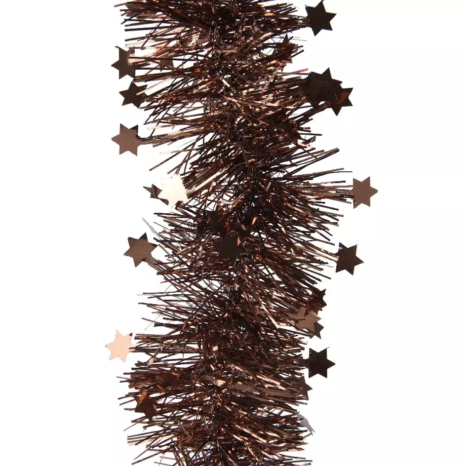 Guirlande de Noël (D9 cm) étoilée Alpine Brun café 1