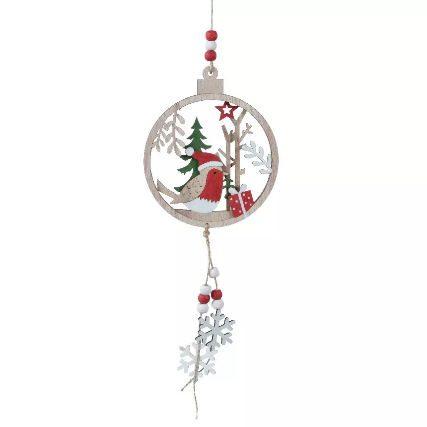 Corona d'abete da appendere Lois Multicolore 2