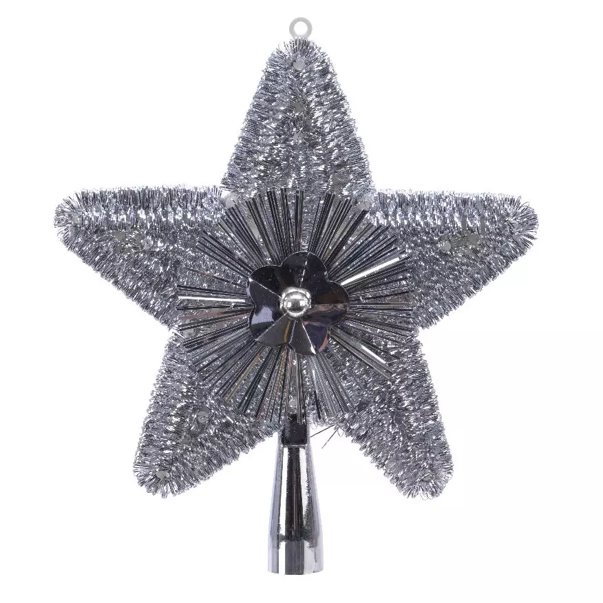 Cimier de sapin Etoile Argent 1