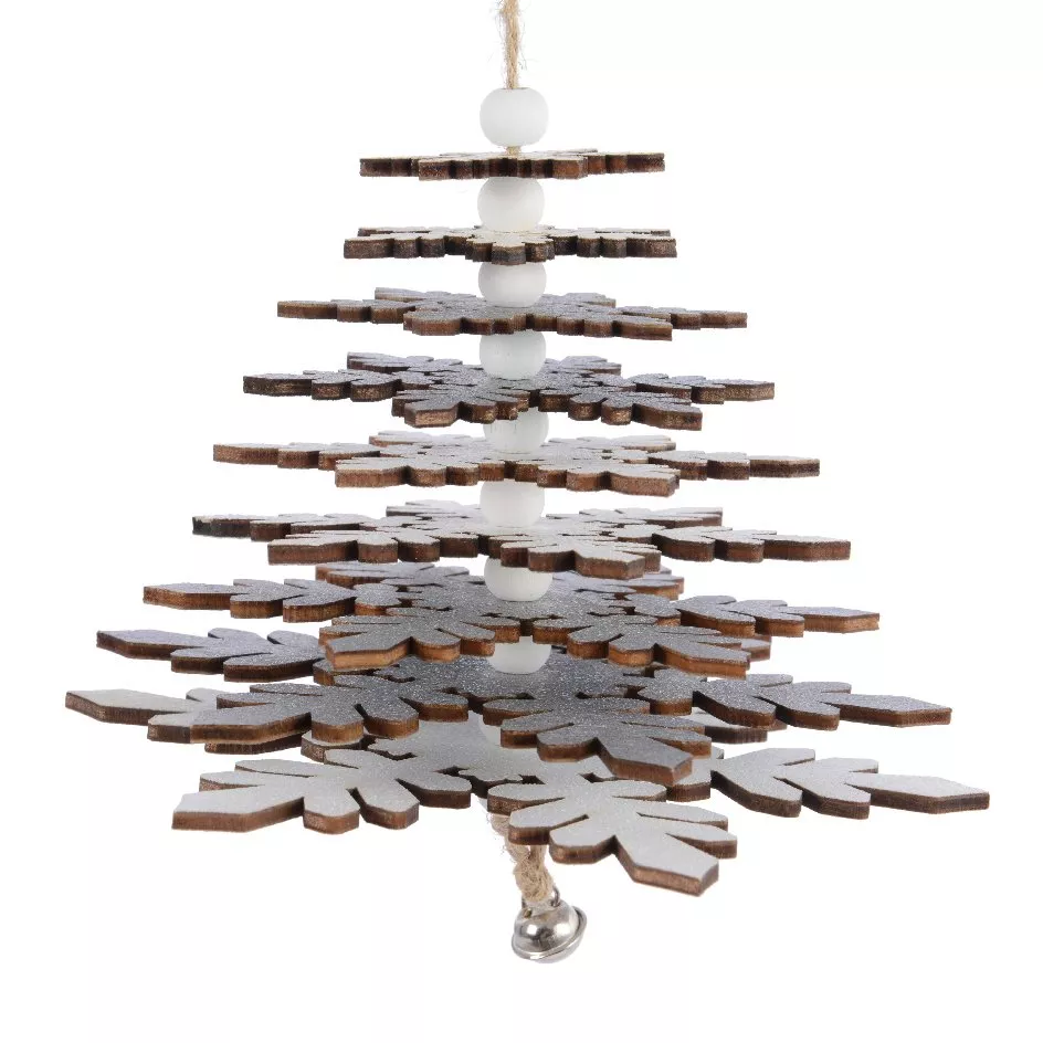 Alberi di Natale in legno Douglas Bianco