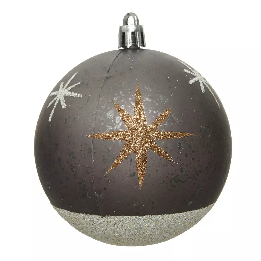 Confezione di 12 palline di Natale (Ø80 mm) Venus Grigio 1