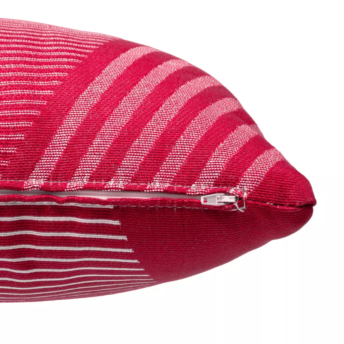 Coussin rectangulaire (50 cm) Jacquard Rouge grenade 2