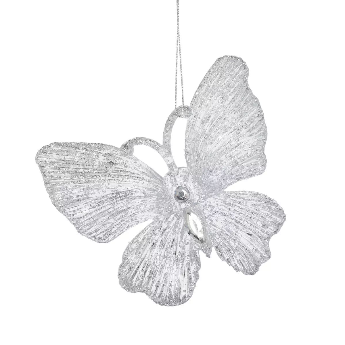 Set di 2 farfalle Souy pailletés Argento 1