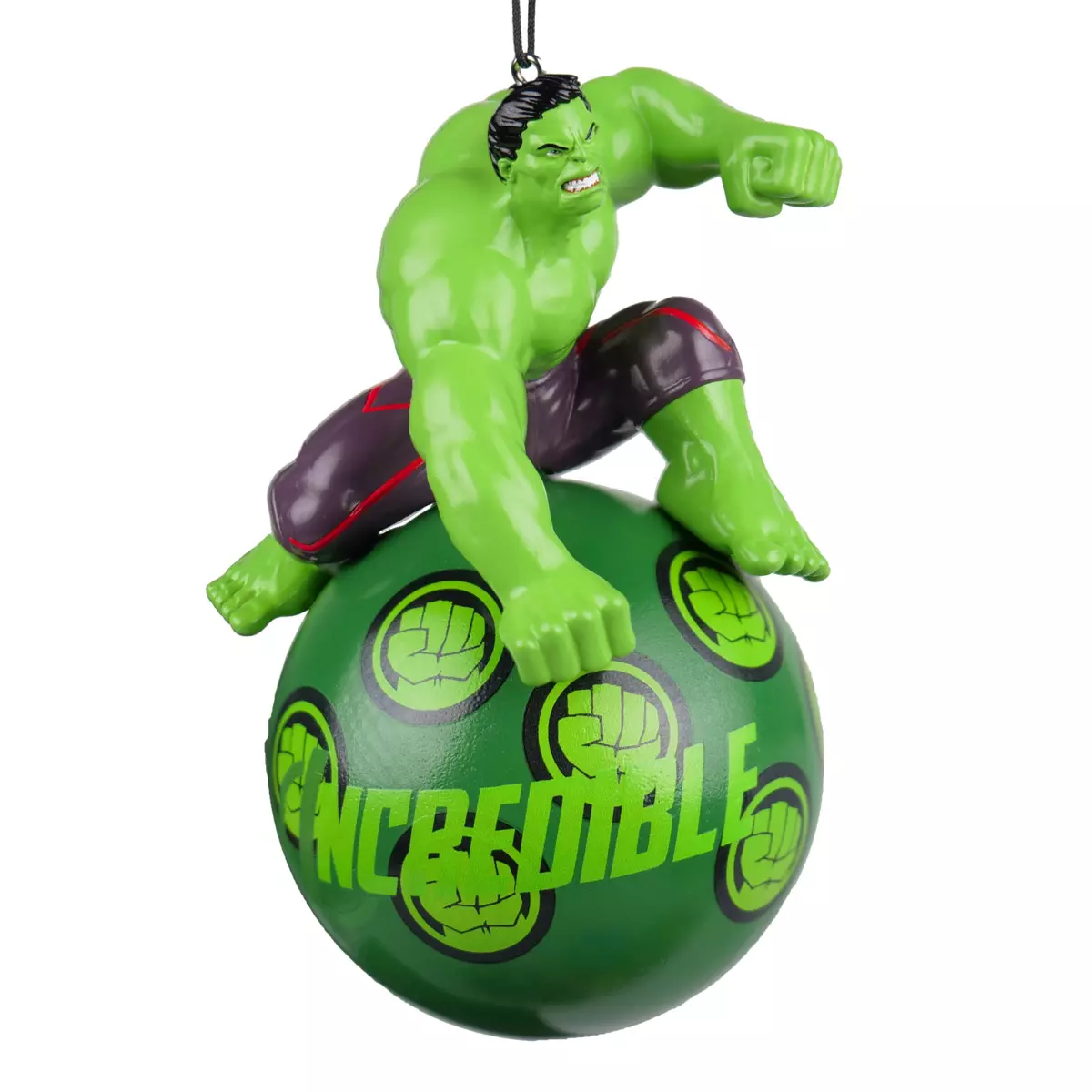 Boule de Noël (D130 mm) Disney Hulk Vert 1