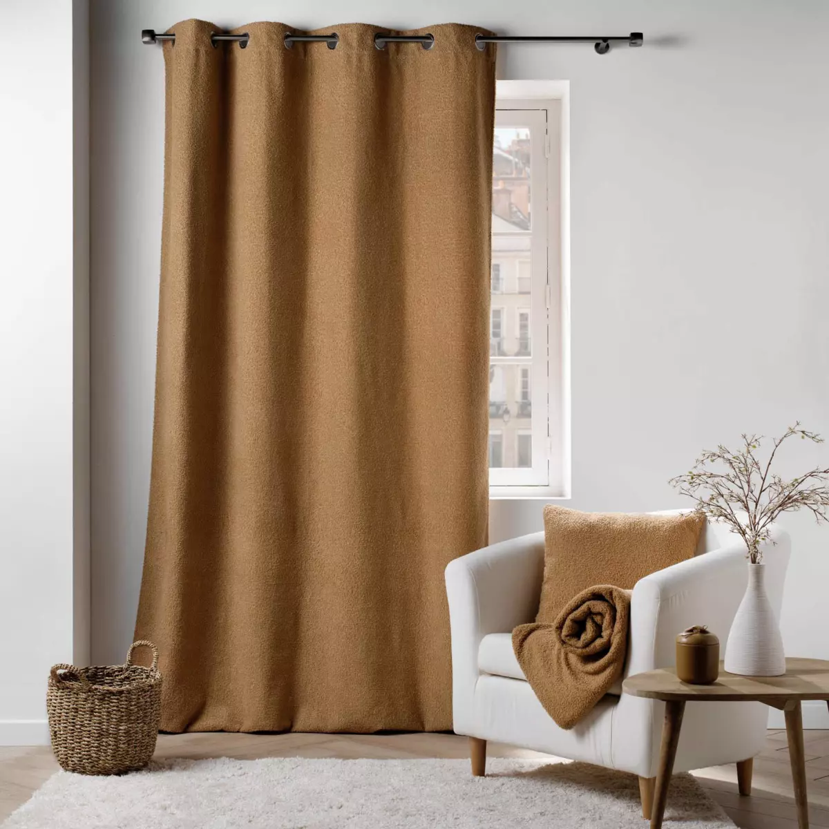 Rideau bouclette (140 x 240 cm) Wooly Camel 1