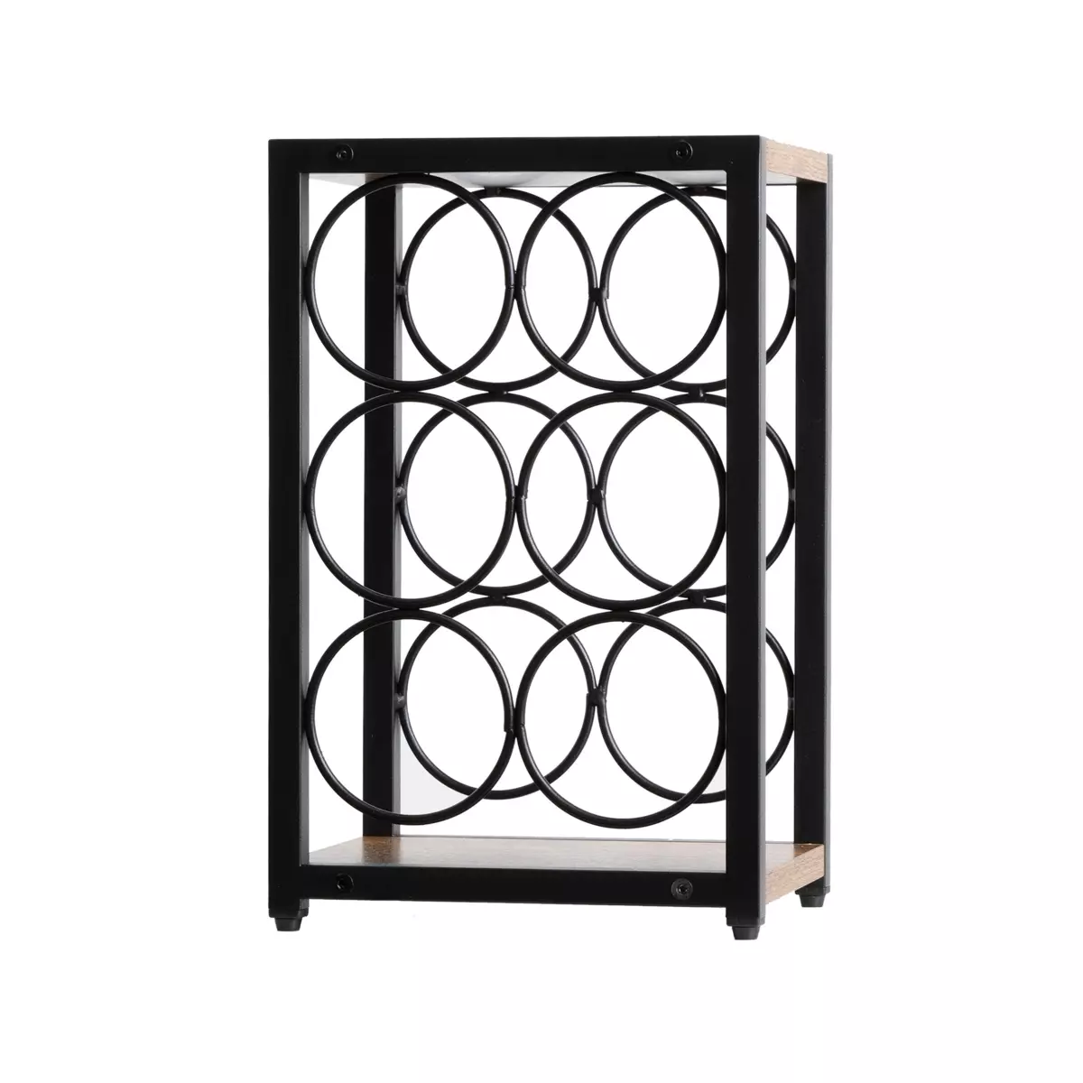 Casier range-bouteilles industriel  6 emplacements (H20 cm) Sacha Noir 2