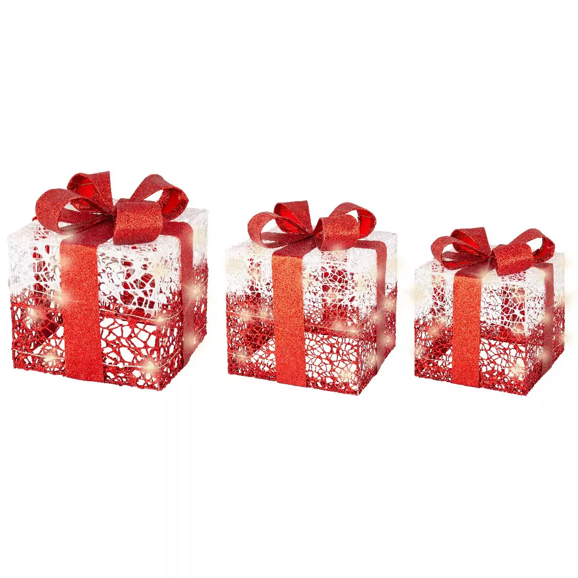 Lot de 3 cadeaux Kéry à piles  lumineux Blanc chaud 90 LED 5