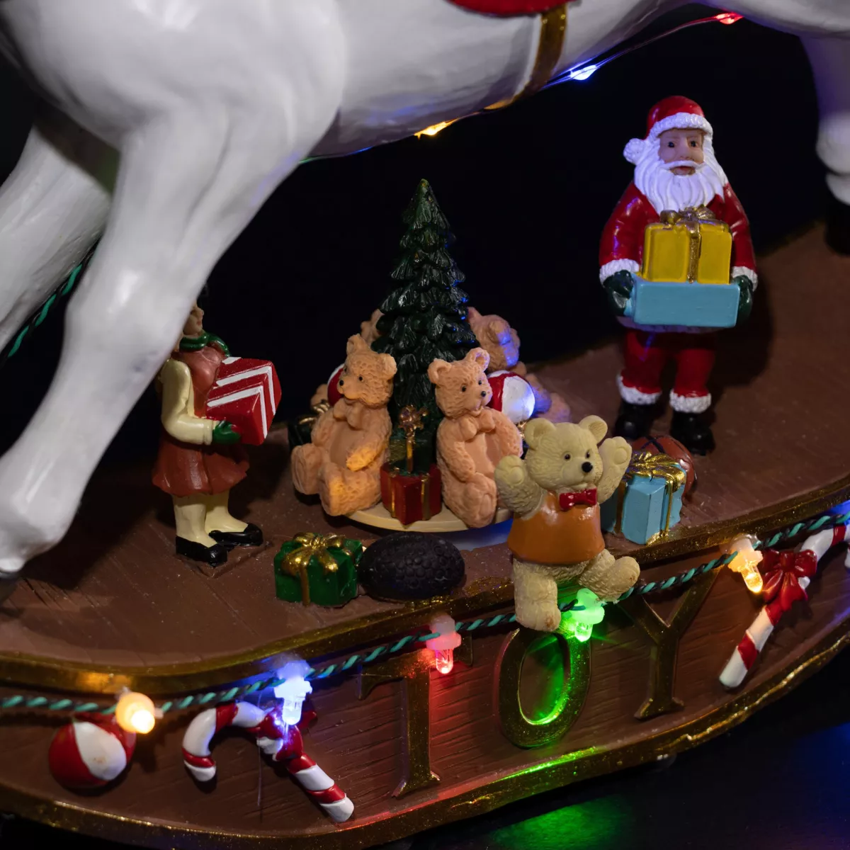 LED Schaukelpferd Mehrfarbig 14 LEDs