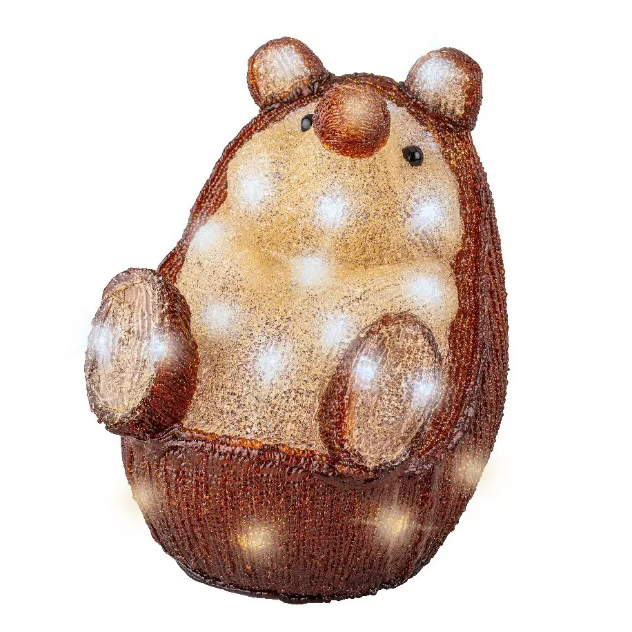 Hérisson lumineux Emile Blanc froid 30 LED 4