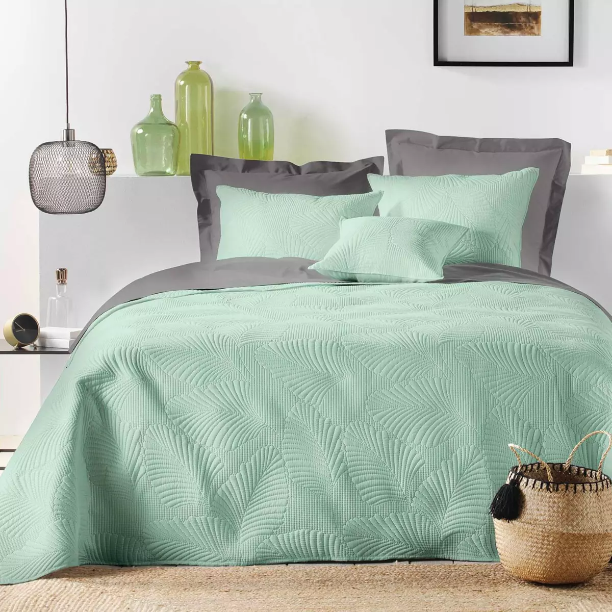 Housse de coussin (40 cm) Palombine Vert sauge 3