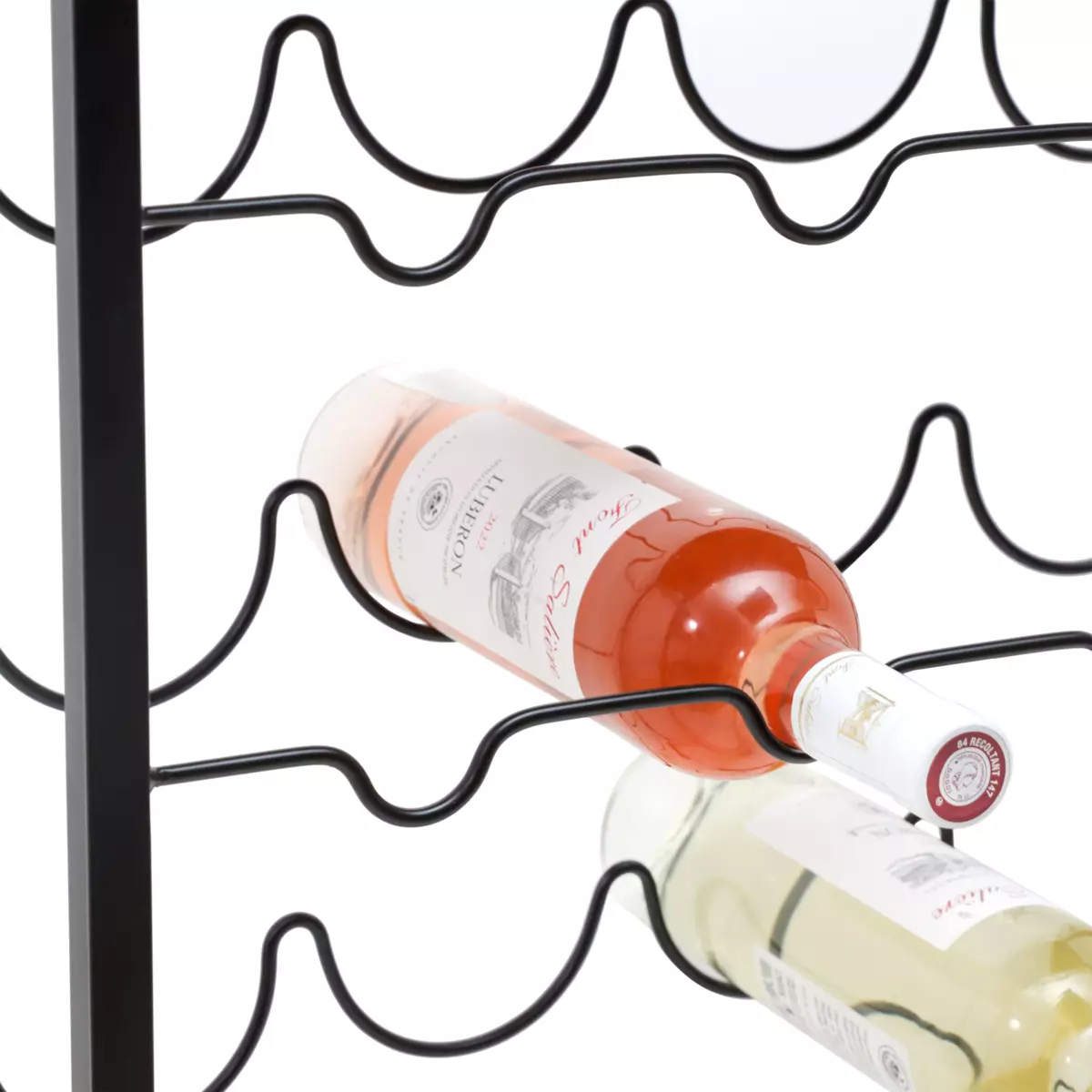 Mueble portabotellas industrial con 20 compartimentos (H74 cm) Victor Negro 4