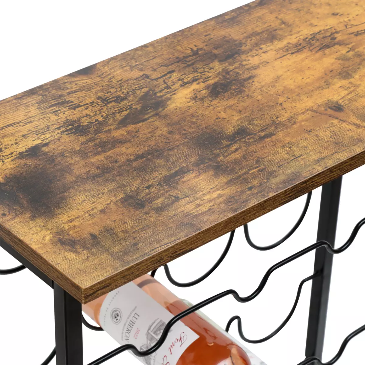 Mueble portabotellas industrial con 20 compartimentos (H74 cm) Victor Negro 5