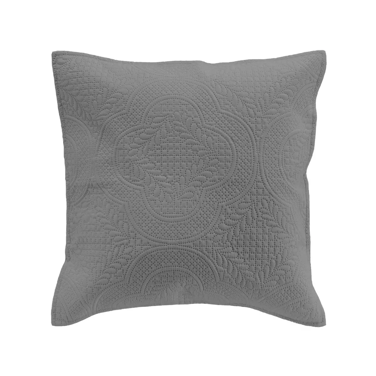 Housse de coussin (40 cm) Romane Gris anthracite 1