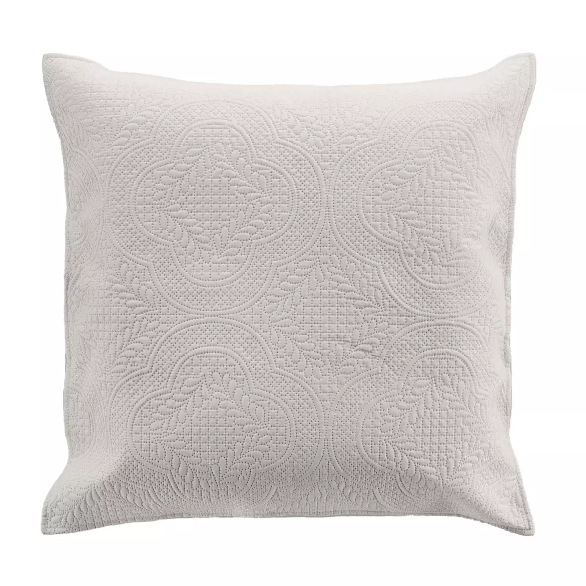 Housse de coussin (60 cm) Romane Blanche 1