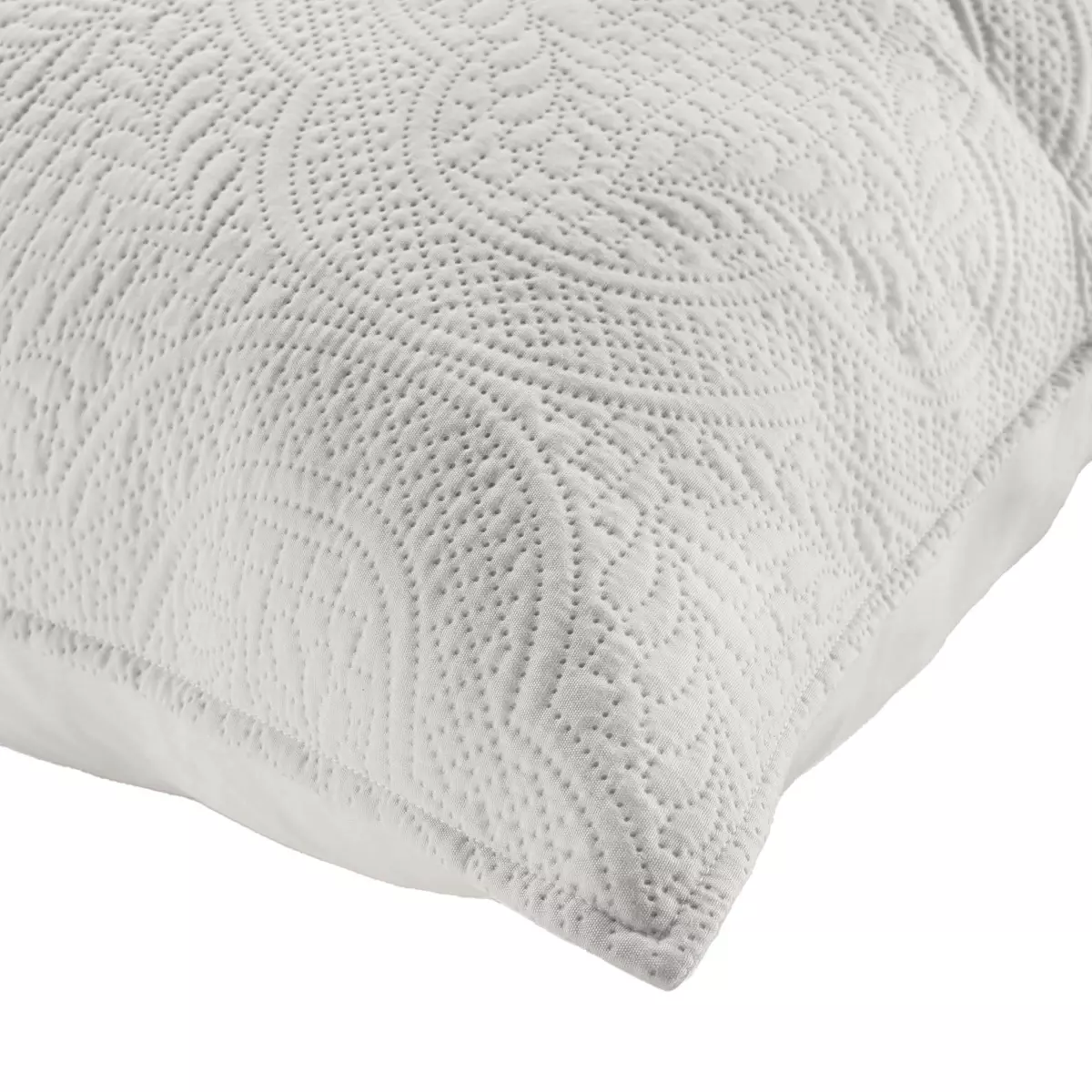 Housse de coussin (60 cm) Romane Blanche 2