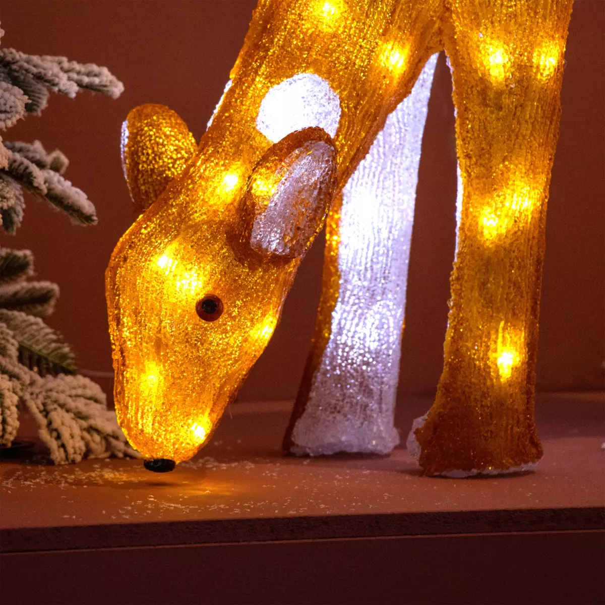 Renne lumineux Lilo Marron 100 LED 2