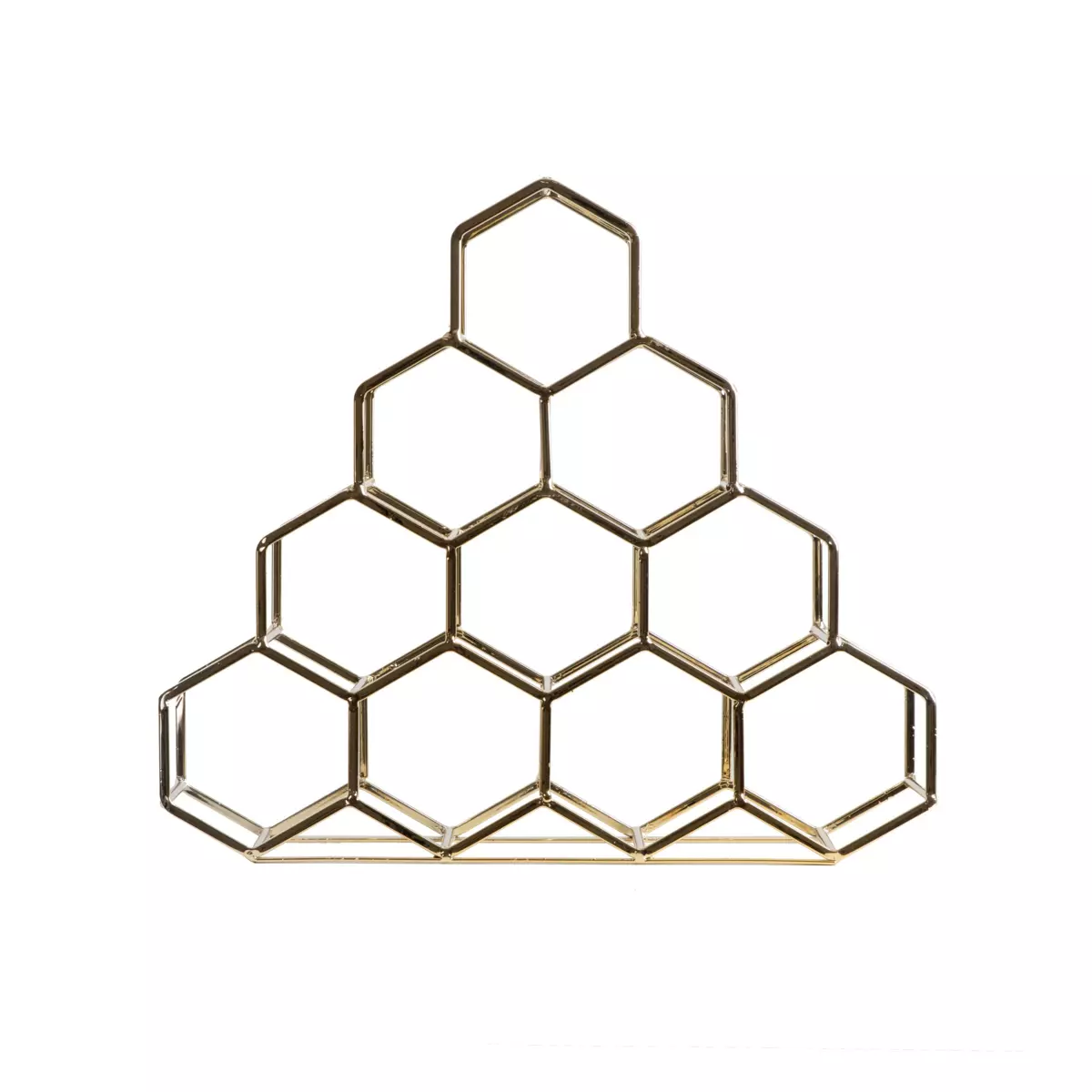 Weinregal Metall Pyramide (H38 cm) Malo Gold 3