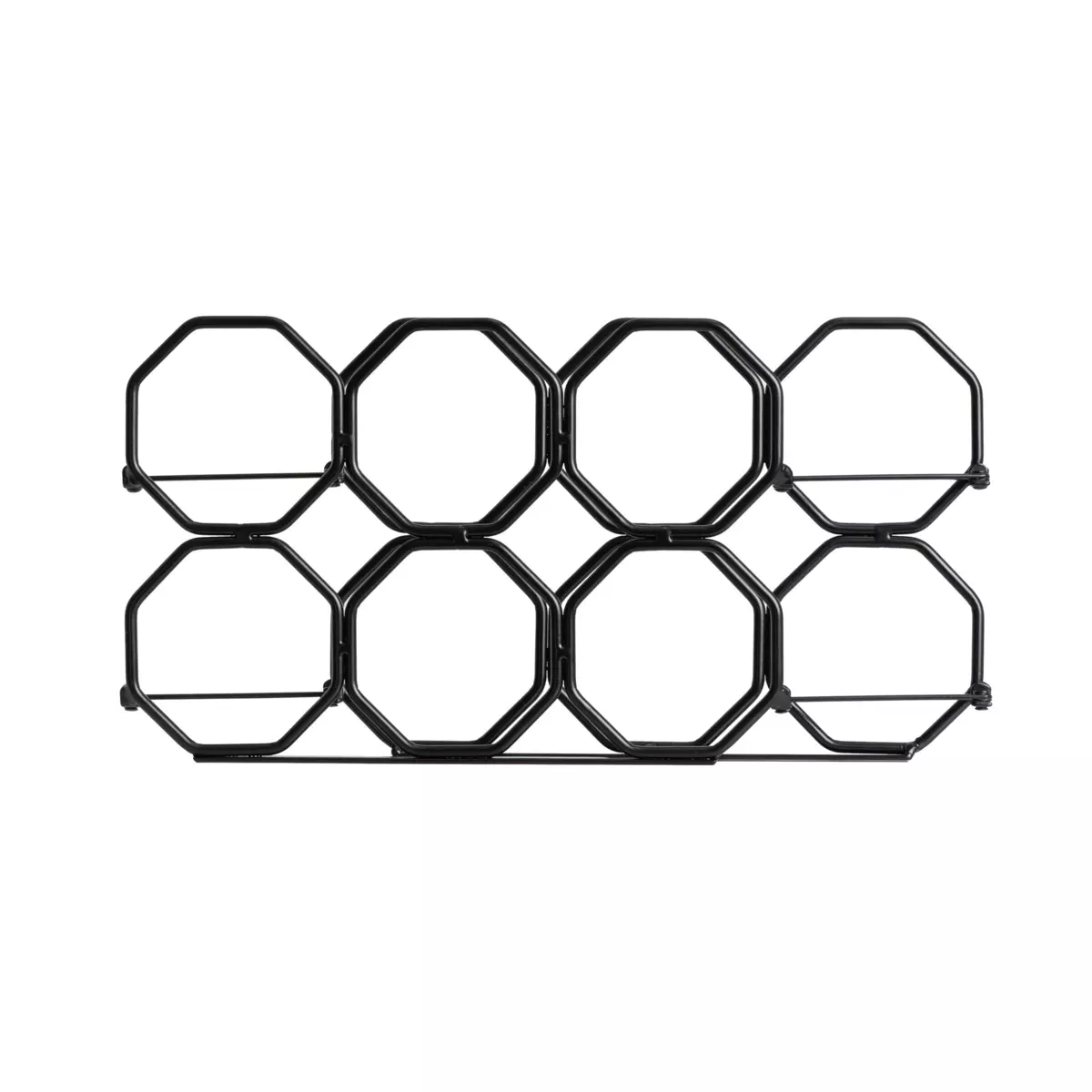 Range-bouteilles métal pliable (H22 cm) Elio Noir 3