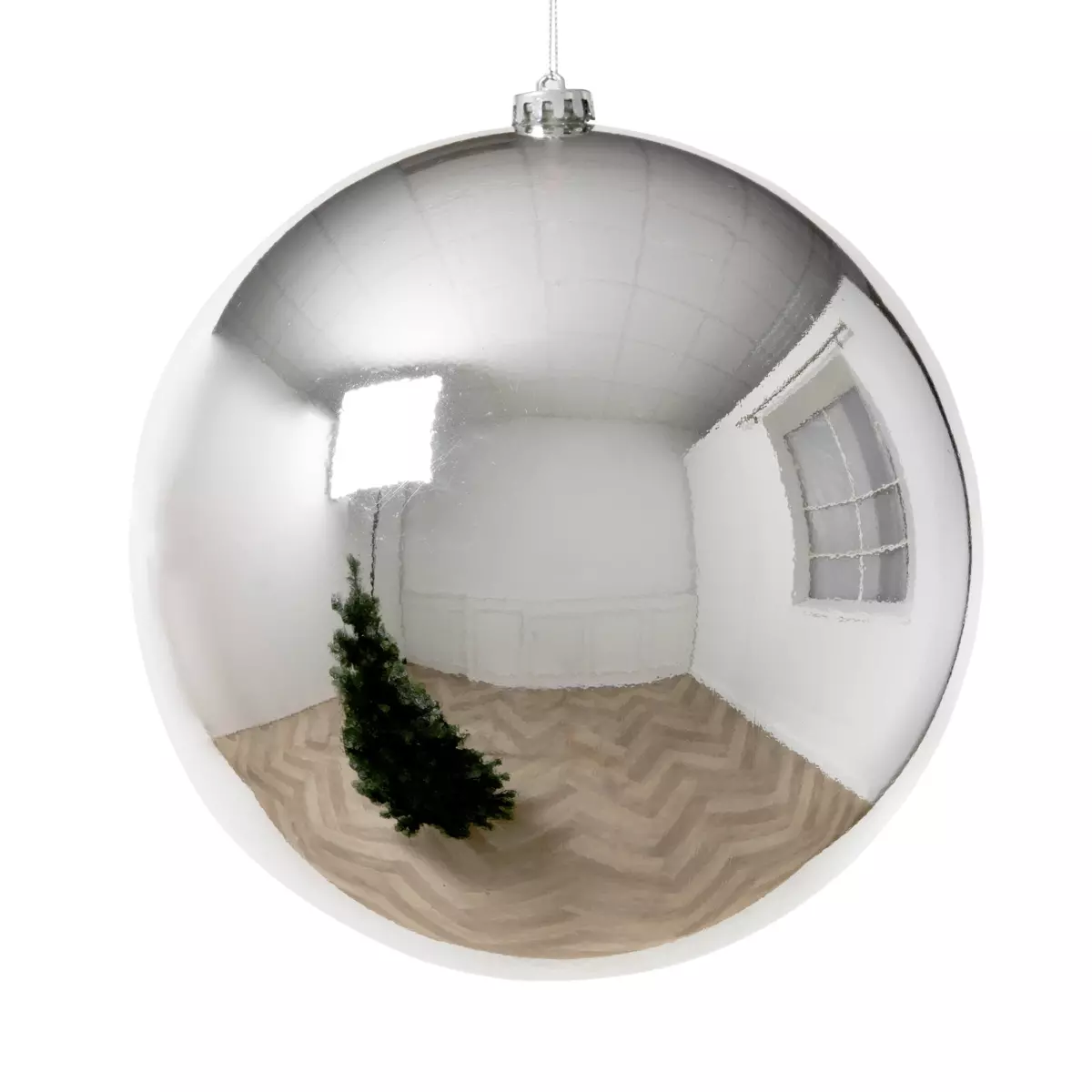 Boule de Noël (D250 mm) New Alpine Argent 2