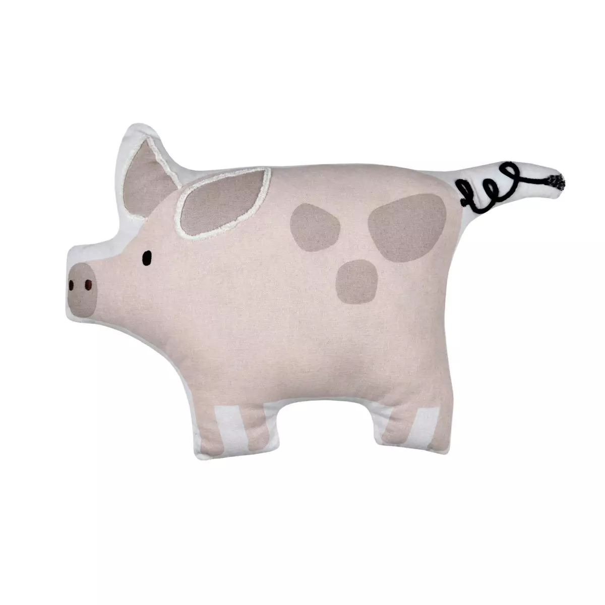 Coussin cochon enfant Tom Rose 2